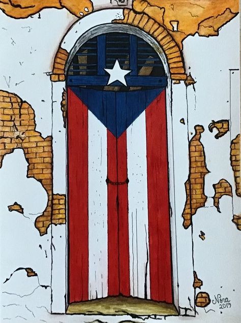 El Morro San Juan Drawing, Puerto Rico Art Drawing, Puerto Rico Painting Ideas, Puertorriqueñidad Ideas, Puerto Rico Drawings, Puerto Rico Painting, Puerto Rican Art, Puerto Rican Artwork, Puerto Rico Pictures