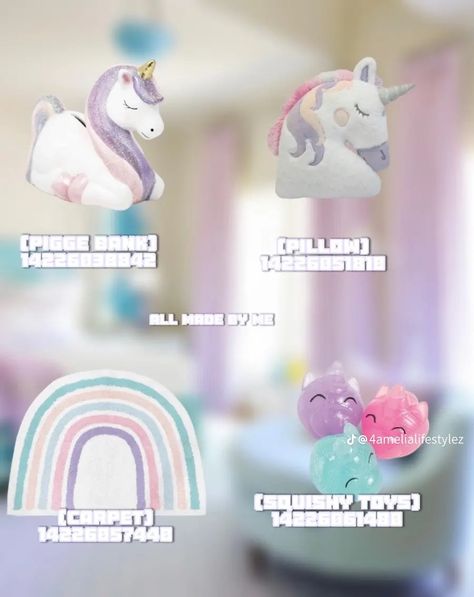 Unicorn Decals Bloxburg, Kids Decals Bloxburg, Beauty Decals, Girls Room Decals, Unicorn Decal, Batman Room, Baby Decals, Bear Decal, Mirror Decals