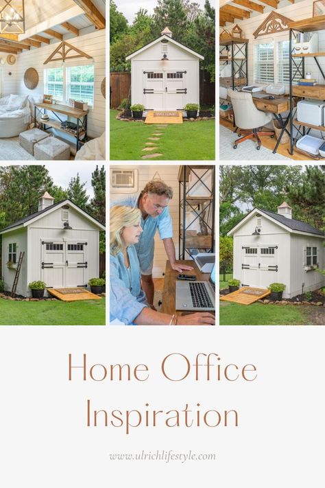 Check out this stunning Ulrich shed to home office conversion!!! Shed To Office Conversion, Home Office Conversion, Building Plan Drawing, Shed To Home, Office Conversion, Office Transformation, Shed Office, Simple Shed, Plano Texas