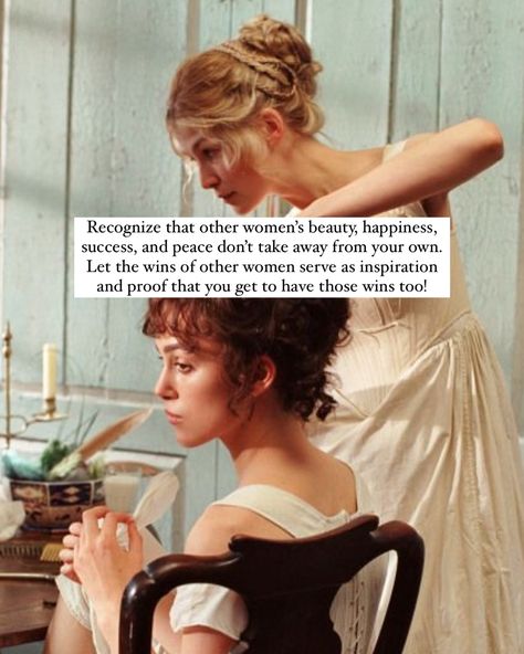 The world needs more girl’s girls! 🎀💌 Let’s talk about how to be one with the help of the Bennett sisters 🍃 #girlsgirl #prideandprejudice #feminineenergy #divinefeminine #femininitycoach #femininitytips #highvaluewoman Bennett Sisters, Femininity Tips, High Value Woman, Pride And Prejudice, Feminine Energy, Other Woman, Divine Feminine, Talk About, Beauty Women