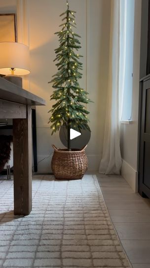 435K views · 51K reactions | Alpine Trees✨ so cute! 
Comment ‘shop’ for a link sent to you! 

Love the look of these slender trees. These are the 6ft from Target (5ft and 4ft available too).
Pre-lit with a flat base..and they fit perfectly in my rattan baskets. 
Super cute✨✨ 

To shop: click link in bio and head to my ltk shop. 
Or comment shop for a link sent to your DM!(must be following to see the message)
Direct link : https://liketk.it/4ViXB

#christmastree #alpinetree #cozychristmas #holidaydecor #diningroominspo #ltkhome | Donna Delaine Dyck / Home decor & design Alpine Tree Decorating Ideas, Christmas Couch Decor, Alpine Christmas Tree, Christmas Decorating Hacks, Alpine Tree, Rattan Baskets, Couch Decor, Rattan Basket, The Message