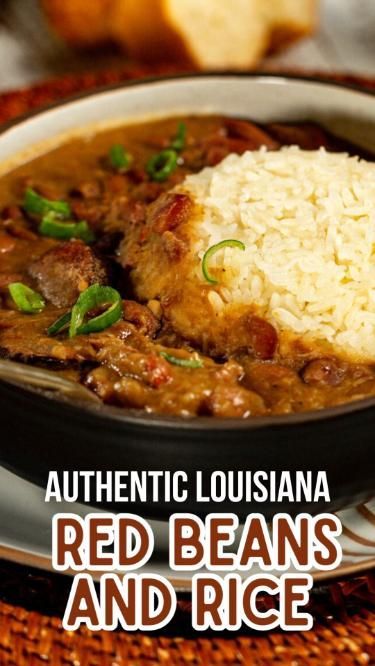 Find comfort in a pot of Authentic Louisiana-style Red Beans and Rice! ❤️🍚 Tender beans, aromatic flavors, and hearty andouille sausage in a rich stew. A taste of the Big Easy in your home. #RedBeansandRice #LouisianaStyle #ComfortFood #CreoleCuisine Cajun Red Beans And Rice Recipe, Louisiana Red Beans And Rice Recipe, Authentic Louisiana Recipes, Louisiana Red Beans And Rice, Louisiana Red Beans, Cajun Comfort Food, Red Beans And Rice Recipe Easy, Cajun Spices, Red Beans And Rice Recipe