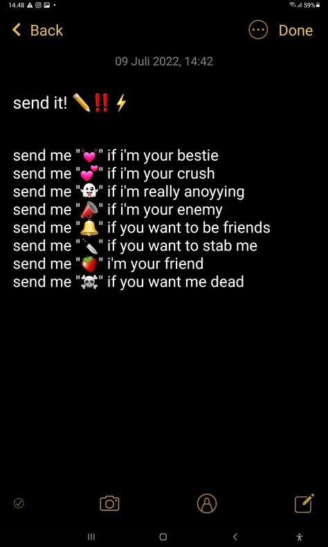 Notes / send / emoji What Do You See Me As Emoji, Best Friend Thoughts, What Do You See, Describe Me, Your Crush, Good Notes, Send Me, I Want You, Meant To Be