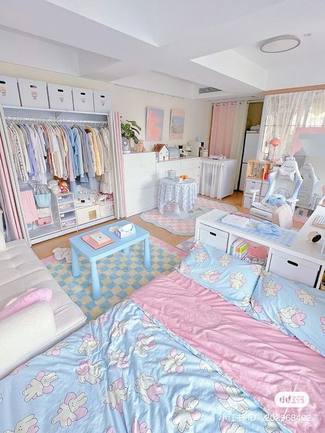 Dream Bedroom Inspiration, Pastel Room Decor, Small Room Design Bedroom, Dream Apartment Decor, Cute Bedroom Ideas, Pastel Room, Preppy Room Decor, Study Room Decor, Small Room Design