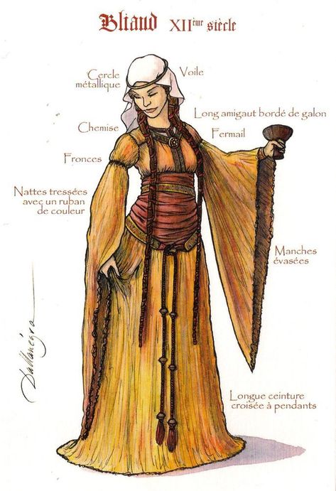 1100s Fashion, 12th Century Clothing, 13th Century Clothing, High Middle Ages, Medieval Clothes, Medieval Woman, Early Middle Ages, History Fashion, Middle Age Fashion