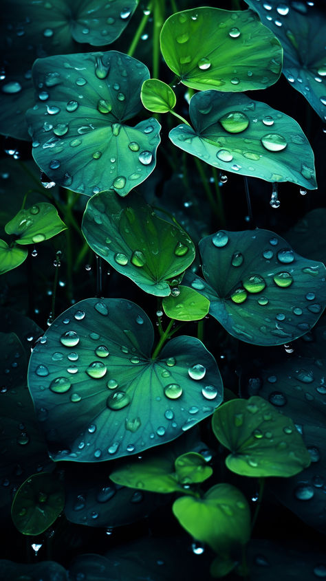 Immerse yourself in the calming embrace of these wallpapers, capturing the delicate allure of leaves and glistening water droplets Green Wallpaper Phone, Leafy Background, Shimmering Water, Leaf Photography, Paint Drop, Spiritual Artwork, Background Images Wallpapers, Wallpaper Nature Flowers, Art Gallery Wallpaper