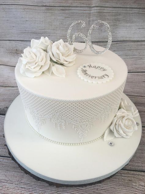 Diamond Wedding Cakes Anniversary, 60th Anniversary Cakes For Parents, 60th Anniversary Cake Ideas, 60 Anniversary Cake, 60th Wedding Anniversary Cakes, Anniversary Cake Images, 60th Anniversary Cake, Diamond Wedding Anniversary Cake, Diamond Anniversary Cake