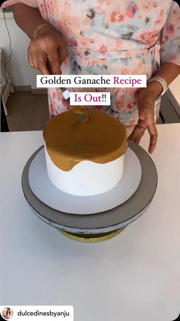 Gold Drip, Ganache Recipe, Your Amazing, Amazing Recipes, 30 Seconds, White Chocolate, Cake Decorating, Tap, No Response