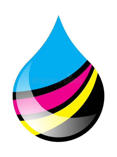 Ink drop. Printing ink drop filled in cmyk colors , #SPONSORED, #Printing, #drop, #Ink, #ink, #colors #ad Cmyk Art, Cmyk Design, Cmyk Ink, Direct Painting, Ink Drop, Colors Illustration, Tee Ideas, 1st Birthday Photoshoot, Color Wallpaper Iphone