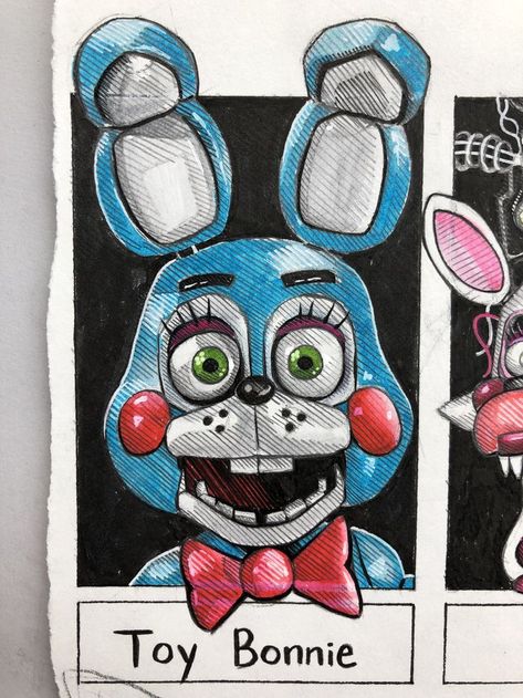 Toy Bonnie, Sell Art Prints, Banana Art, Anime Boy Sketch, Graphic Poster Art, Sell Art, Arte Sketchbook, Fnaf Drawings, Mini Drawings