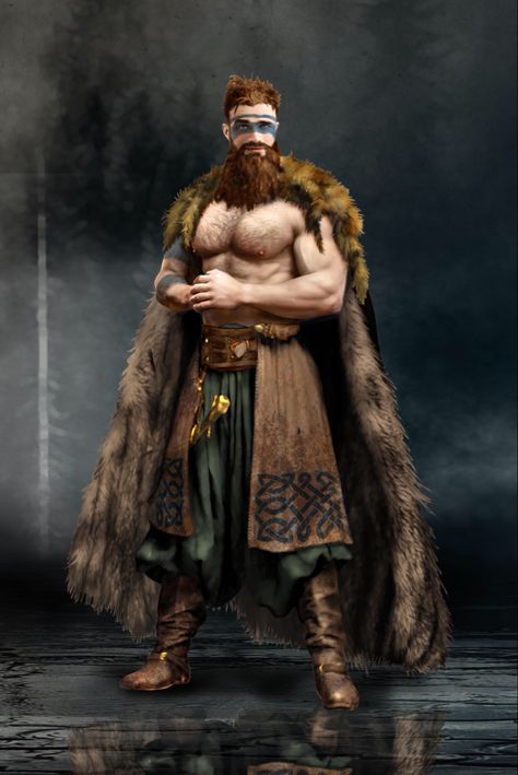 Celtic Warrior Art, Norse Druid, Norse Dnd, Norse Character Design, Viking Druid, Celtic Warrior, Giants Causeway, Irish Mythology, Celtic Warriors