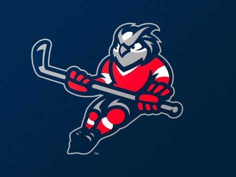 Owl by Dlanid 🍁| Logo design on Dribbble Hockey Logo Design, Seattle Logo, Sports Branding, Raven Logo, Sports Logo Inspiration, Sports Badge, Sport Logo Design, Sport Branding, Hockey Logos