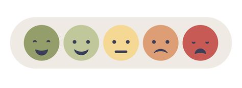 Emotions Scale, Emotion Scale, Feedback Icon, Mood Scale, Emotion Tracker, Emoji Set, Customer Survey, Mood Tracker, Flat Illustration