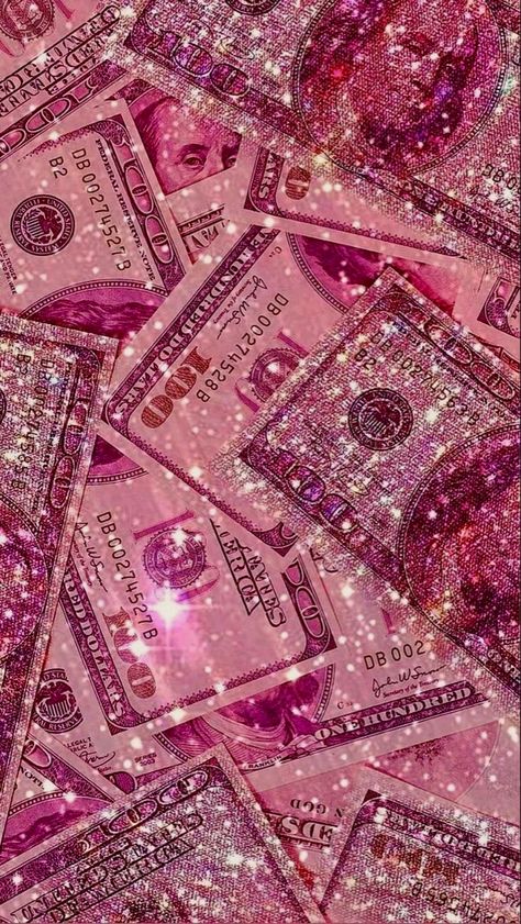 Money Pink, Sparkly Iphone Wallpaper, Pink Money, Pink Glitter Wallpaper, Phone Wallpaper Pink, Blue Aesthetic Pastel, Wallpaper Pink, Glitter Wallpaper