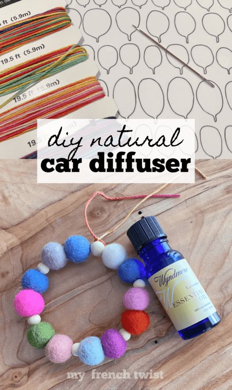 Felt Car Diffuser, Felt Ball Diffuser Diy, Diffuser Diy, Climbing Gear, Modern Crafts, Wool Balls, Car Diffuser, Easy Craft Projects, Wool Crafts