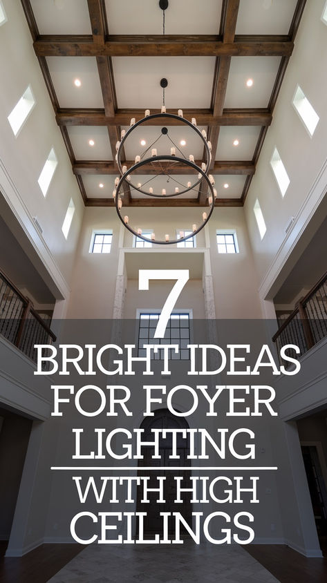 7 Bright Foyer Lighting Ideas for High Ceilings Lights For High Ceilings, Large Light Fixtures For High Ceilings, Light Fixture For High Ceiling, Large Chandelier High Ceilings Entryway, Best Chandeliers For High Ceilings, Vaulted Great Room Lighting, Large Foyer Lighting Fixtures, Large Chandeliers For High Ceilings, Entry Way Chandelier High Ceilings Modern Farmhouse