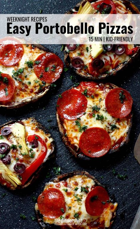 Pizza Mushroom Caps Portobello, Mushroom Cap Pizza Portobello, Portobello Mushroom Pizza Recipes, Pizza Portabella Mushrooms, Mushroom Cap Pizza, Mushroom Pizza Portobello, Portobello Pizza Caps, Portobello Mushroom Cap Recipes, Portabella Mushroom Pizza Recipes