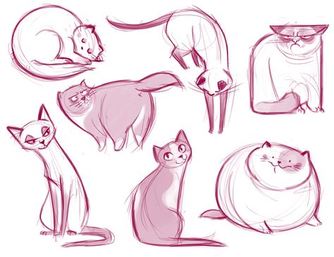 Daily Cat Drawings is an illustrator's blog focusing on new designs and techniques for drawing cats. The daily illustrations can range from 5 minute pencil sketches to full illustrations. Sketches Of Cats, Daily Cat Drawings, Cartoon Cat Drawing, Makeup Zombie, Cat Drawings, Art Mignon, Cat Art Illustration, Cat Doodle, Cat Sketch