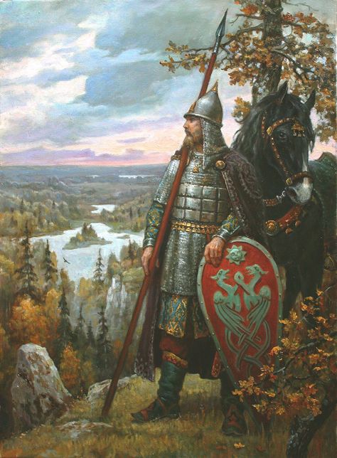 Historical Warriors, Historical Armor, Russian Folk, Medieval History, Russian Artists, Russian Art, Baghdad, Medieval Art, Dark Ages