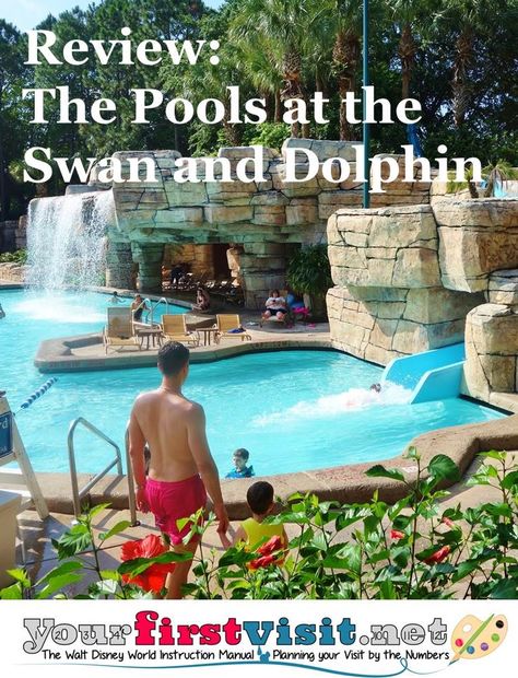 Review The Pools at the Swan and Dolphin at Walt Disney World from yourfirstvisit.net Retro Comic Wallpaper, Disneyworld Planning, Disney 5k, Orlando Trip, Disney World Hotels, Disney Orlando, Disney Dreams, Disney Epcot, Disney Vacation Club