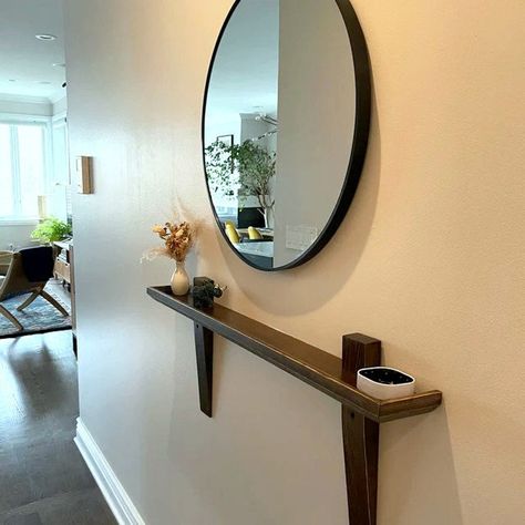 Floating Entry Table, Floating Console Table, Hallway Narrow, Wood Entry Table, Floating Console, Console Shelf, Kitchen Wall Shelves, Narrow Table, Narrow Console Table