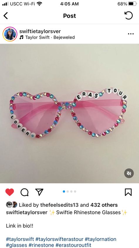 Lover Glasses Taylor Swift, Taylor Swift Beaded Sunglasses, Taylor Swift Bead Sunglasses, Eras Tour Heart Glasses, Eras Tour Glasses, Eras Tour Sunglasses, Taylor Swift Heart Shaped Sunglasses, Beaded Heart Sunglasses, Heart Sunglasses Beads