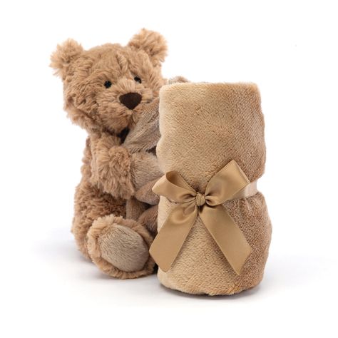 Jellycat Bartholomew Bear Soother Bartholomew Bear, Cute Soft Toys, Jellycat Toys, Brown Blanket, Jellycat Stuffed Animals, Bear Blanket, Cuddly Blanket, Art Dolls Cloth, Cuddly Toy