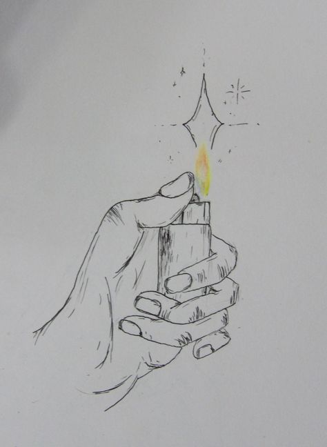 Lighter Art Drawing, Lighter Hand Reference, Hand Holding Lighter Drawing Reference, Lighting A Ciggerate Drawing, Holding Lighter Reference Drawing, Ciggerate Sketches, Lighters Drawing, A Lighter Drawing, Hand Holding Lighter Drawing