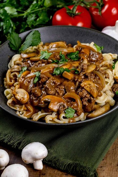 Beef Stroganoff Dairy Free, Dairy Free Beef Stroganoff, Beef Stroganoff Easy, Allergy Free Recipes, Beef Stroganoff, Ground Beef Recipes, Classic Food, Nut Free, Free Recipes