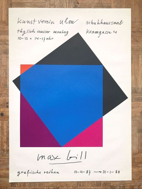 Max Bill Poster Square Graphic Design, Graphic Design Layout, Summer Pjs, Square Graphic, Max Bill, Bauhaus Poster, Pretty Drawings, Graphic Design Layouts, Graphic Artwork