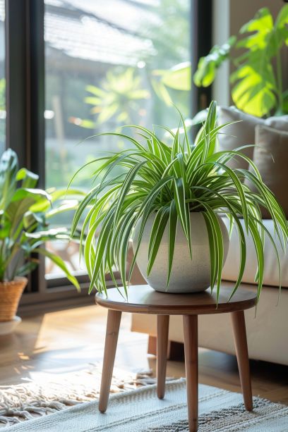 Keep ALIVE: 10 Best LOW Light Indoor Plants (Easy Care) Flower Pot For Living Room, Spider Plant Aesthetic, Tanaman Aesthetic, Office Plant Decor, Shelf Tattoo, House Plants Aesthetic, Indoor Plants Decor Living Room, Living Room Plants Decor, Houseplant Decor