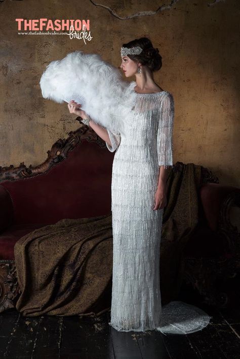 eliza-howlls-wedding-gowns-fall-2016-thefashionbrides-dresses31 Flapper Wedding Dresses, Wedding Dresses Vintage 20s, Flapper Wedding, Style Année 20, Eliza Jane, Vintage Inspired Wedding Dresses, Eliza Dress, 2016 Wedding Dresses, Formal Dresses For Weddings