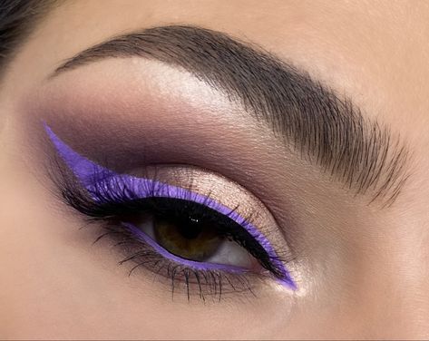 Lilac Eyeliner Looks, Lavender Eyeliner Looks, Lavender Eyeliner, Lilac Eyeliner, Fancy Eyeliner, Lilac Eye, Nyx Eyeliner, Makeup 2024, Purple Eyeliner