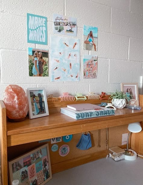 Beachy Dorm Room, Dorm Themes, Surfer Room, Surf Room Decor, Ocean Room Decor, Beachy Room Decor, Beach Room Decor, Beachy Bedroom, Dorm Room Styles