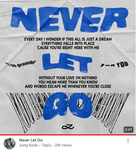 #𝐉𝐊 : Jungkook’s ‘Never Let Go’ (audio) has surpassed 2 million views on YouTube! Congralations JK 👑🙌🏻 #jungkook #jungkookupdates Rm Jungkook, Never Let Go, Bullet Journal Mood Tracker Ideas, 11th Anniversary, Bullet Journal Mood, Life Motto, Im Grateful, Mood Tracker, Bts Members