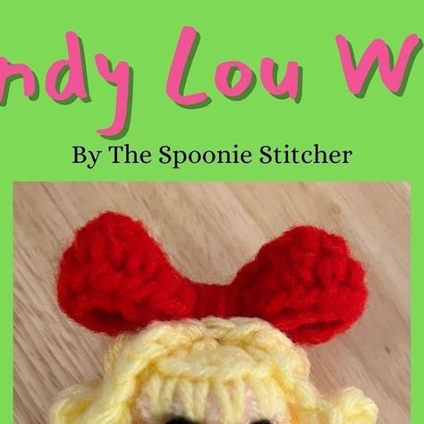 Cindy Lou Ornaments Diy, Crochet Cindy Lou Who Doll Pattern, Cindy Loo Hoo, Cindy Lou Who, Cindy Lou, Kawaii Crochet, Merry Christmas Everyone, Learn To Crochet, Doll Pattern