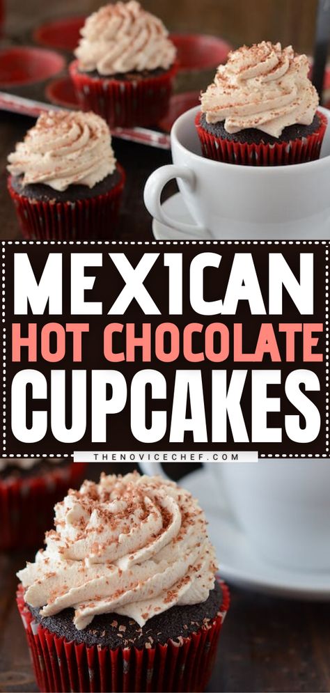 valentine's day cupcake ideas Tamale Cupcakes, Spicy Cupcake Recipes, Dessert With Mexican Food, Spicy Dessert Recipes, Dessert To Go With Mexican Food, Hot And Spicy, Hot Chocolate Cupcakes Recipe, Sweet And Spicy Desserts, Spanish Cupcakes