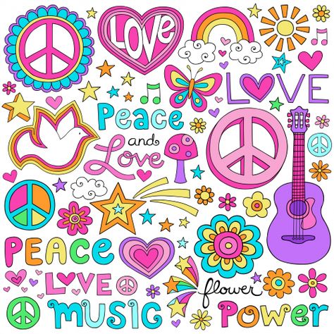 printable clipart Paz Hippie, Mundo Hippie, Notebook Doodles, Peace Sign Art, Hippie Party, Peace Love Happiness, Scrapbook Clipart, Love Backgrounds, Hippie Peace