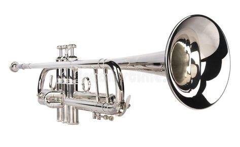 Silver trumpet. Closeup of silver trumpet isolated on white background , #SPONSORED, #Closeup, #trumpet, #Silver, #silver, #background #ad Silver Trumpet, Silver Background, Mockups Design, Design App, Mockup Design, White Background, Cufflinks, Photo Image, Stock Photos