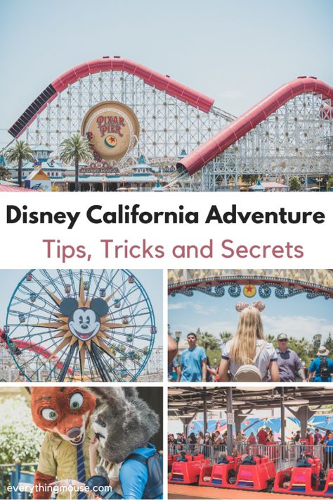 Disney California Adventure Tips and Secrets - What you Need to Know. This California Adventure Guide will show you what to do in the park and includes photos, reviews and videos. Disneyland And California Adventure In One Day, Disneyland California Adventure Outfits, Disneyland Adventure Park, California Adventure Photo Ideas, Disney California Adventure Outfit, California Adventure Outfit, Disneyland Hacks, Disneyland 2024, Disneyland Trip Planning