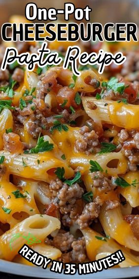 One-Pot Cheeseburger Pasta Bacon Cheeseburger Pasta Bake, One Pot Bacon Cheeseburger Pasta, Cheeseburger Pasta Dinner, Hamburger With Pasta Recipes, Slow Cooker Cheeseburger Pasta, Cheeseburger Alfredo Pasta, One-pot Macaroni Cheeseburger Soup – No Velveeta, Best Supper Ideas, Hamburg Pasta Recipes