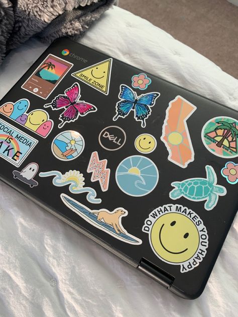 Black Laptop Stickers Ideas, Macbook Cover Stickers, Super Moist Banana Bread, Laptop Decoration, Laptop Case Stickers, Macbook Covers, Dell Laptops, Hipster Wallpaper, Macbook Stickers