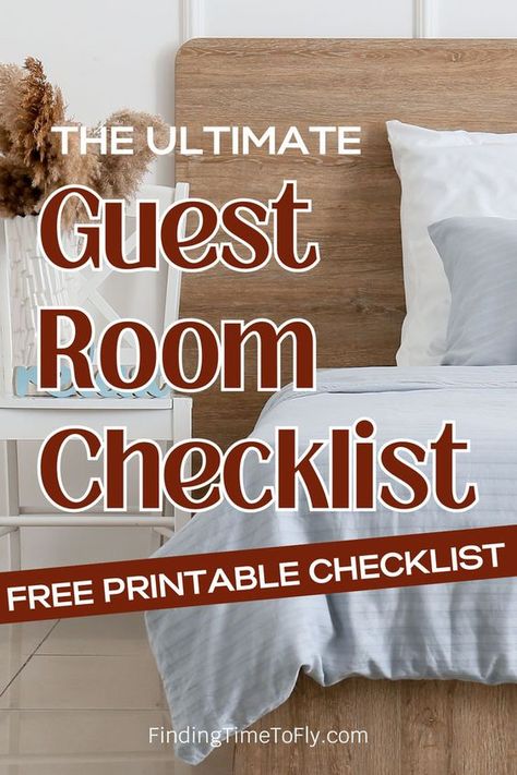 Here's a list of guest room essentials that your guests may need. Use these tips and ideas for what to put in a guest bedroom and bathroom. #guest #room #holidays #tips Guest Room Extras, Guest Bedroom Essentials List, What To Put In A Guest Bedroom, Guest Bedroom Styling Ideas, Family Guest Room, Guest Bedroom Essentials Baskets, Styling Guest Bedroom, Cabin Guest Room Ideas, Guest Room Checklist