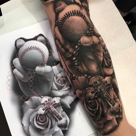 220 Best Baseball Tattoo Designs (2021) Sports Related ideas Baseball Tattoo Ideas, Softball Tattoos, Brotherhood Tattoo, Bullet Tattoo, Fate Tattoo, Baseball Tattoo, Tatuaje Cover Up, Baseball Tattoos, Sport Tattoos