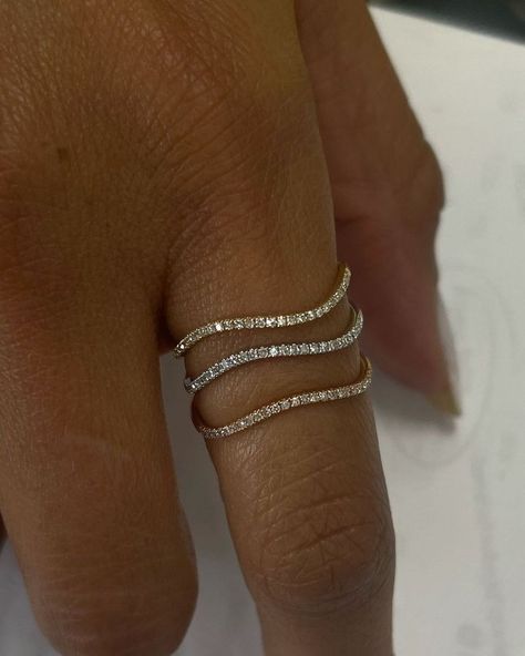 SPIRITUAL GLOSS JEWELRY (@spiritual.gloss) • Instagram photos and videos Dainty Diamond Rings, We Said Yes, Gold Jewelry Aesthetic, Dainty Diamond Ring, Wave Ring, Jewelry Aesthetic, White Gold Jewelry, Minimalist Aesthetic, Rose Gold Diamonds