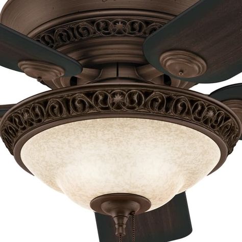 Hunter 52" Italian Countryside Ceiling Fan with LED Light Kit and Pull Chain - Bed Bath & Beyond - 8086174 French Country Ceiling Fan, Antique Ceiling Fans, Windmill Ceiling Fan, Hunter Ceiling Fans, 52 Inch Ceiling Fan, Room Fan, Black Ceiling Fan, Italian Countryside, Interiors Dream