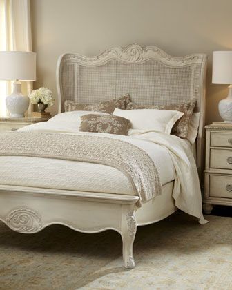 French Country Decorating Bedroom, French Bedroom Decor, Tranquil Bedroom, French Country Bedrooms, French Bedroom, White Bed, Country Bedroom, French Furniture, Master Bedrooms Decor