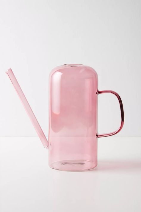 Dee Glass Watering Can | Anthropologie Makeup Towel, Anthropologie Uk, Plastic Design, Makeup Stain, Beauty Inside, Wellness Gifts, Watering Can, Steel Water Bottle, Outdoor Accessories