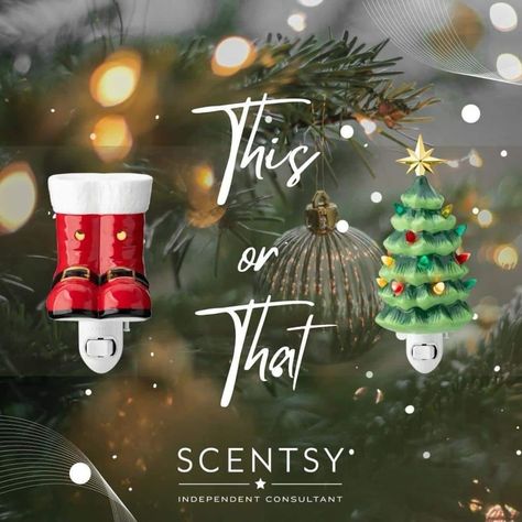 This or That? #tree #christmastree #christmas #homefragrance #fragrance #scentsywarmer #warmers #fragrance #smellssogood #scentsywax #waxmelts #decor #christmasgifts #holidaygifts #homedecor #homedecoration #christmasshopping #uniquegifts #holidayshopping #christmasgifts #holidaygifts #treatyourself #christmasshopping #holidayshopping Christmas Scentsy Party, What Is Scentsy 2024, This Or That Scentsy 2024, Scentsy This Or That, Christmas In November, Scentsy Christmas, Scentsy Pictures, Scentsy Games, Online Party Games