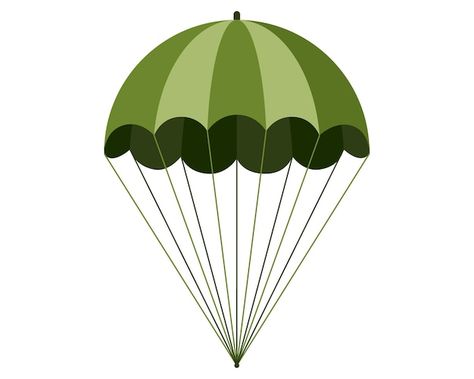 Military green khaki parachute for airbo... | Premium Vector #Freepik #vector #army-cartoon #parachute #soldier #army-man Army Cartoon Soldiers, Cartoon Parachute, Army Cartoon, Soldier Cartoon, Army Themed Birthday, Army Decor, Green Army Men, Airborne Forces, Hot Air Balloon Design